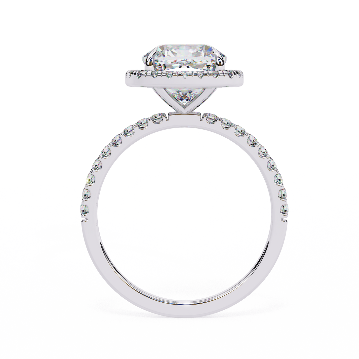 The Halo Pavé Engagement Ring