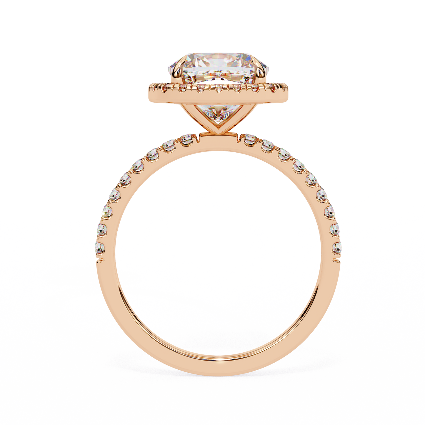 The Halo Pavé Engagement Ring