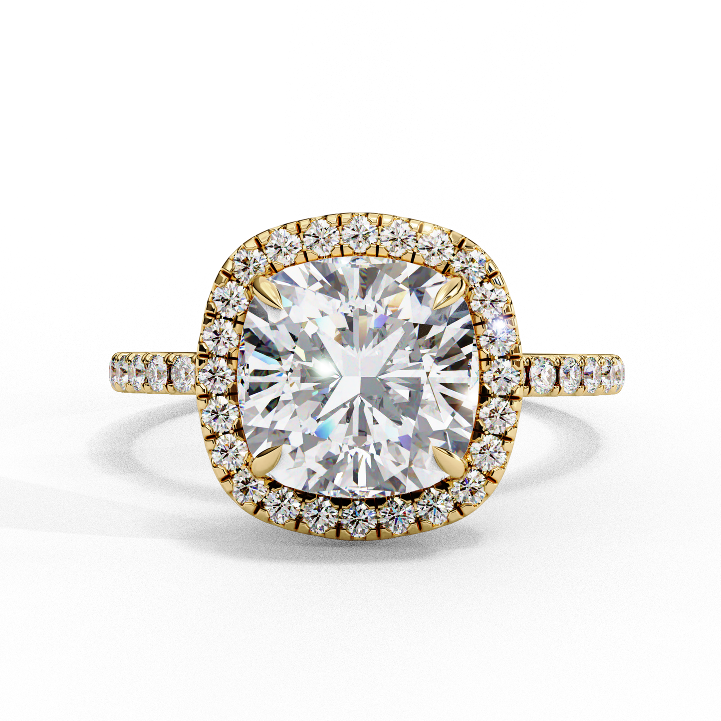 The Halo Pavé Engagement Ring