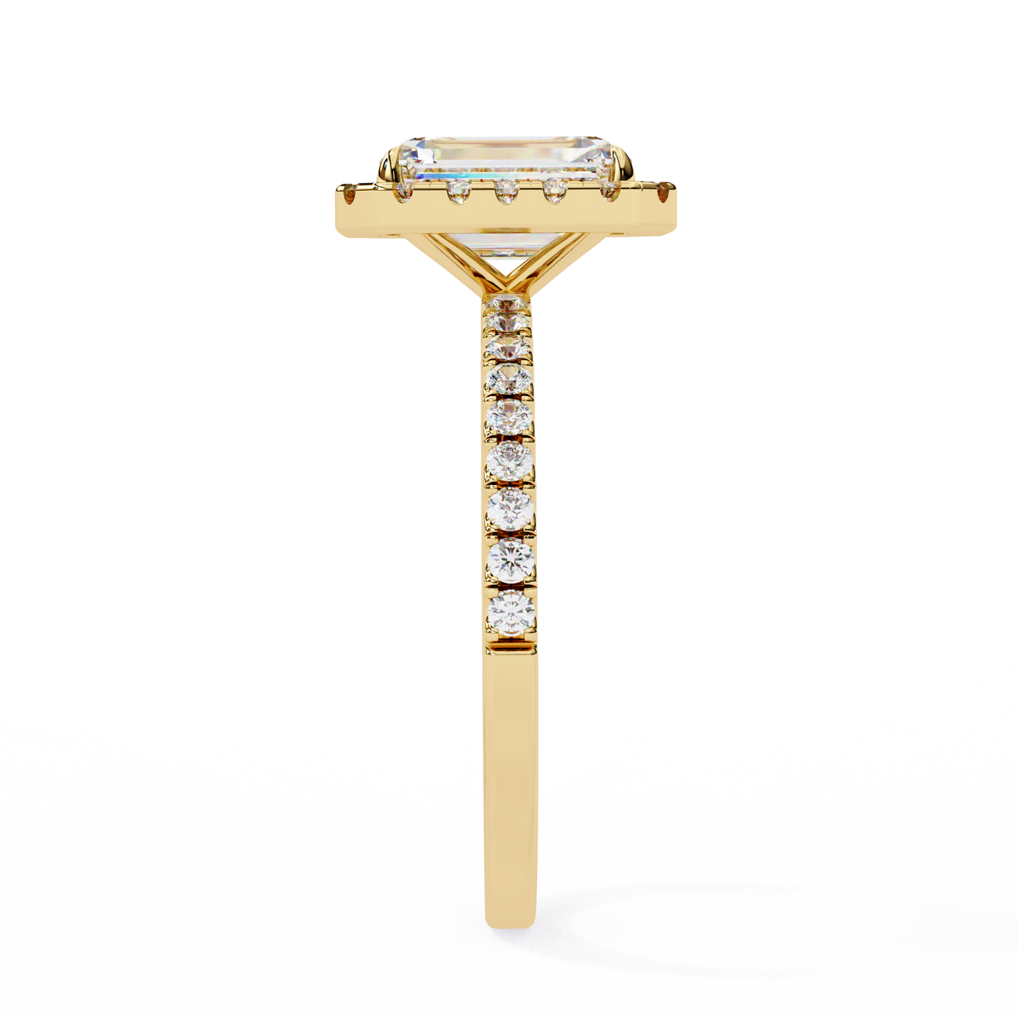 The Halo Pavé Engagement Ring