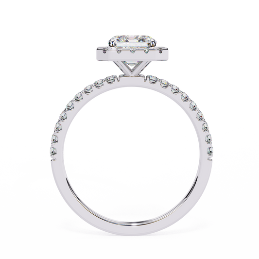 The Halo Pavé Engagement Ring