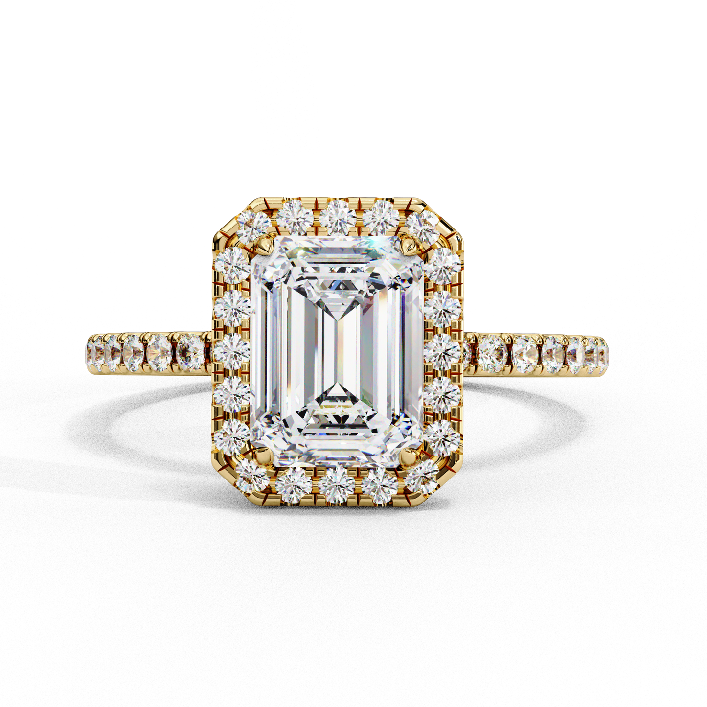 The Halo Pavé Engagement Ring