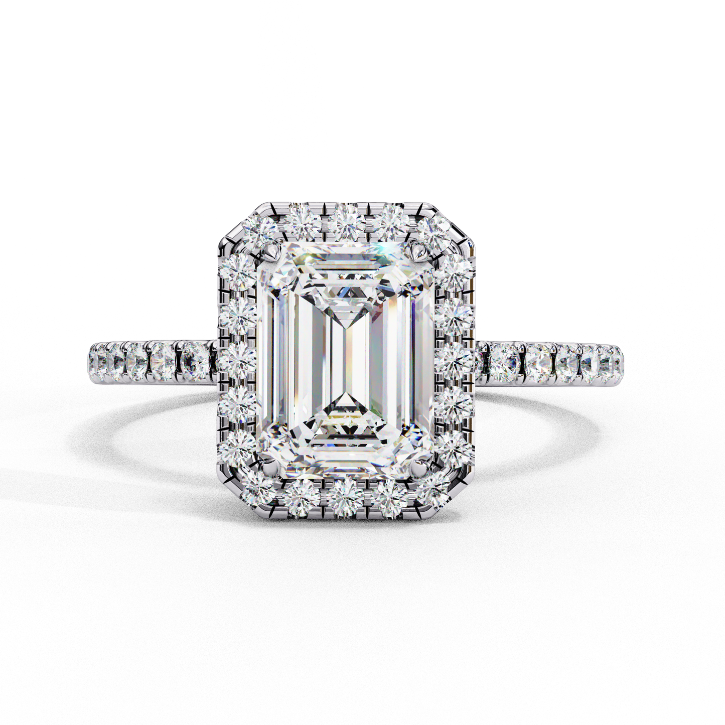 The Halo Pavé Engagement Ring
