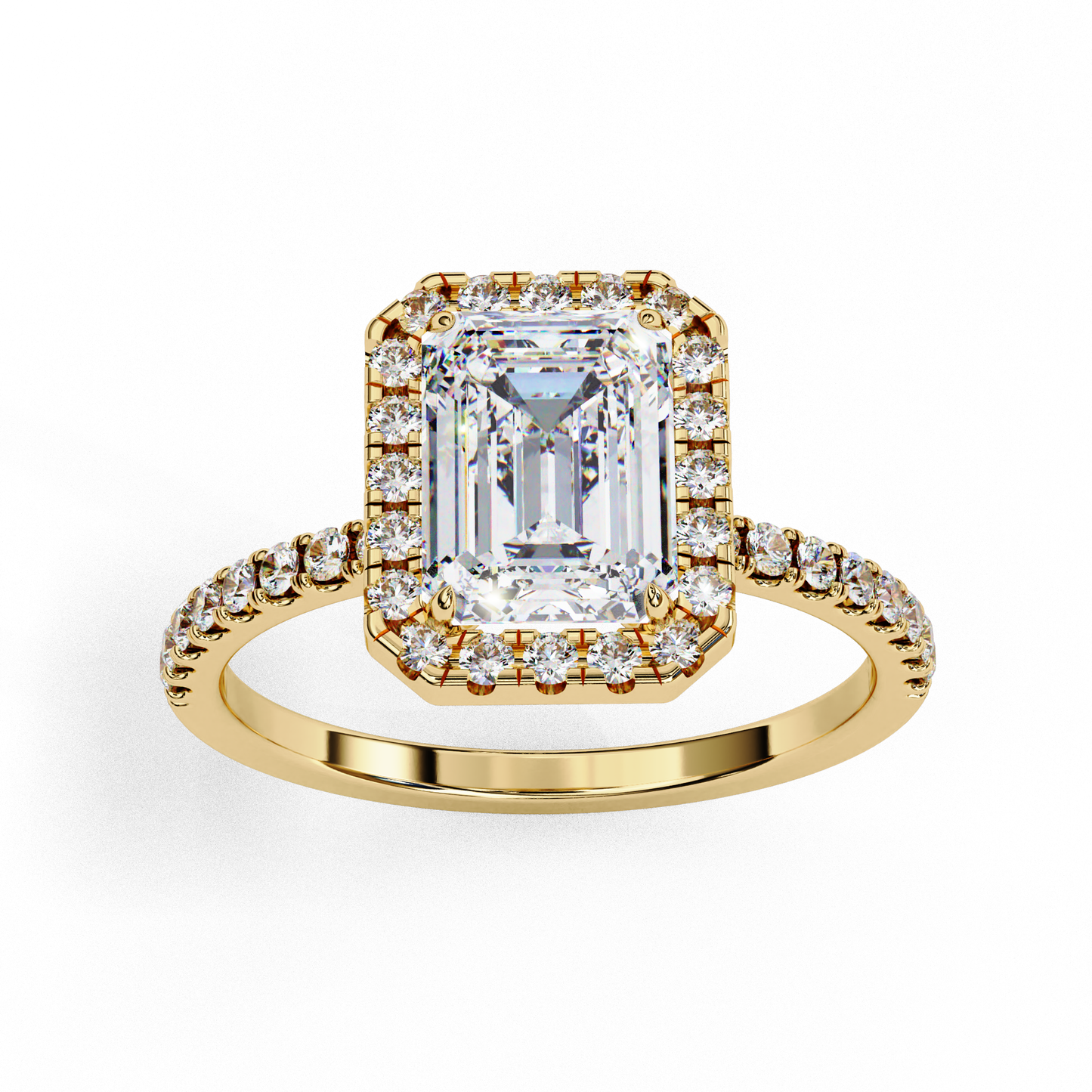 The Halo Pavé Engagement Ring