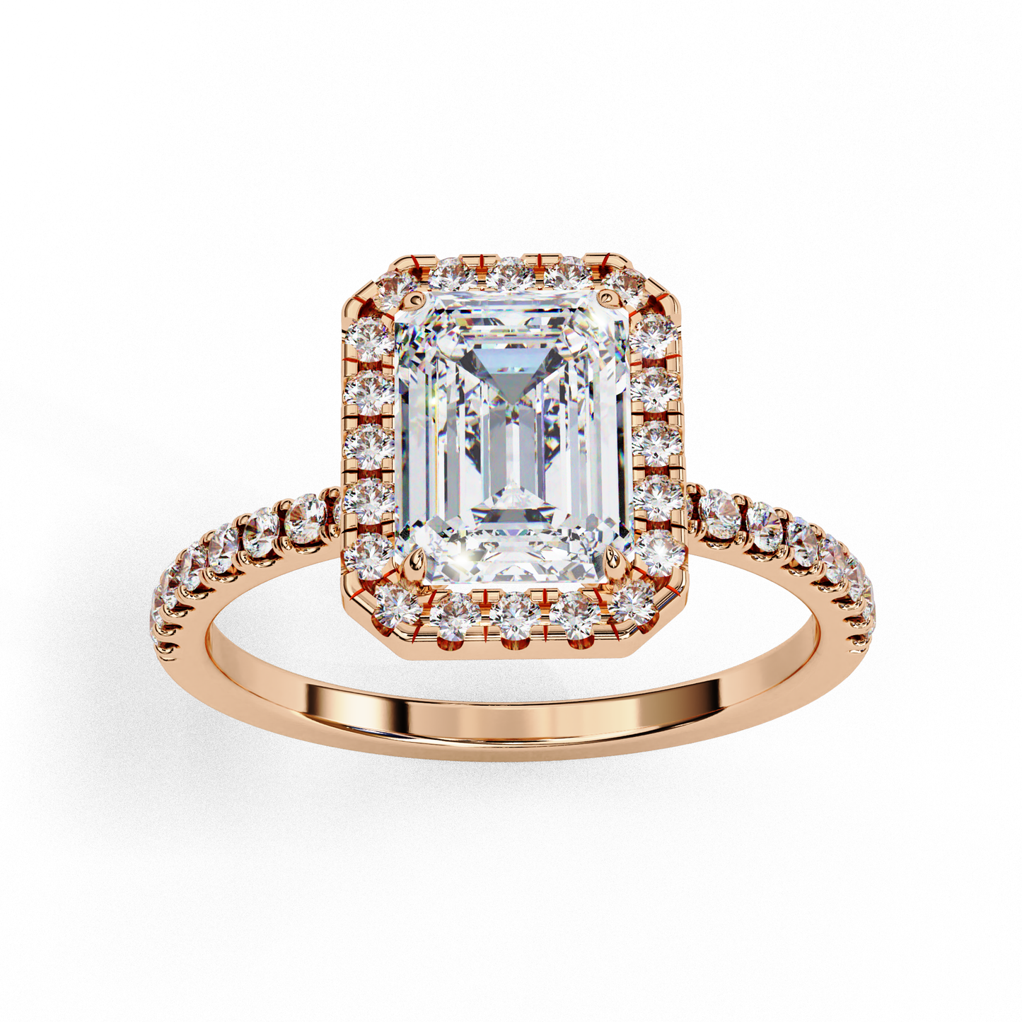 The Halo Pavé Engagement Ring