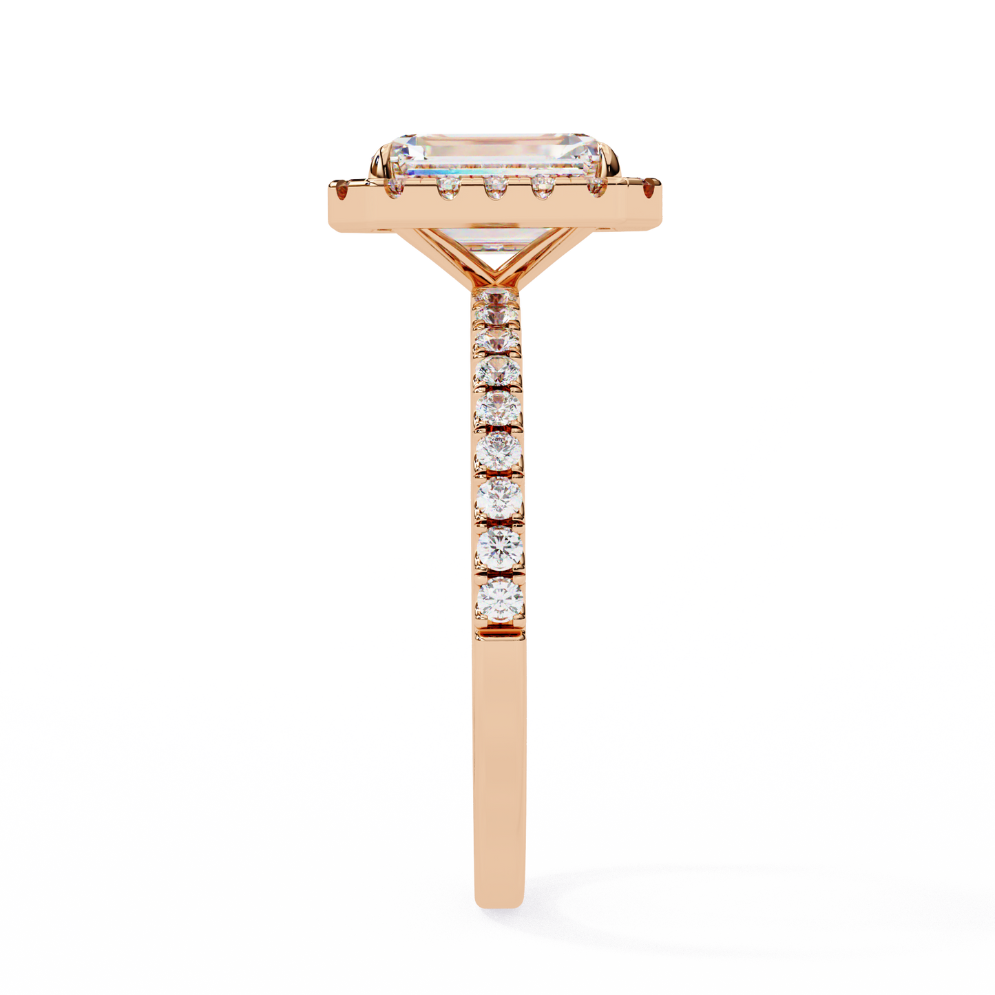 The Halo Pavé Engagement Ring