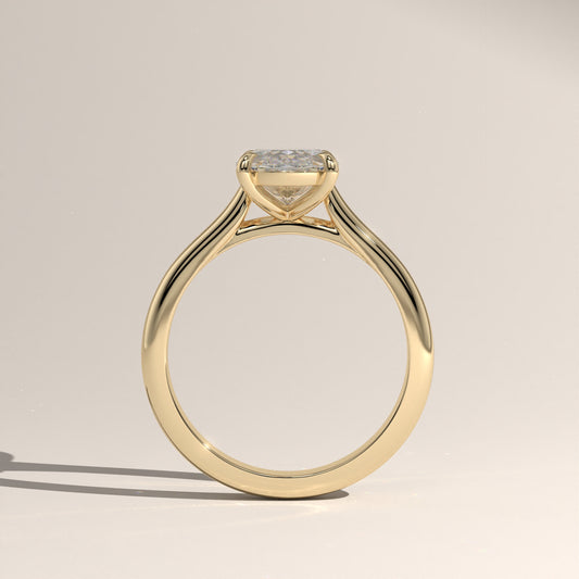The Cathedral Oval Engagement Ring