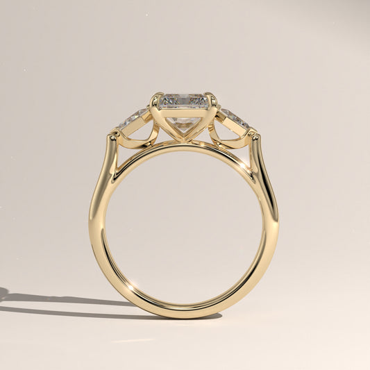 The Three Stone Radiant Engagement Ring