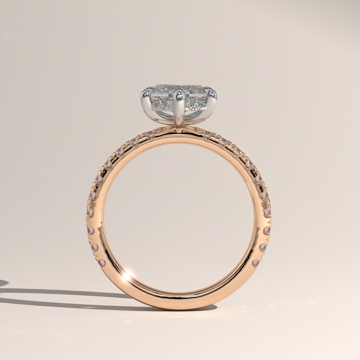 The Solitaire Elongated Hexagon Engagement Ring