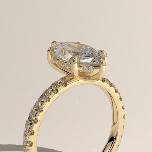 The Solitaire Marquise Engagement Ring