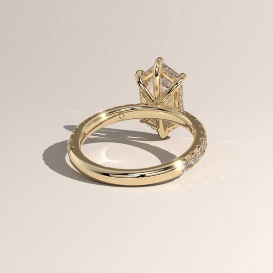 The Solitaire Elongated Hexagon Engagement Ring