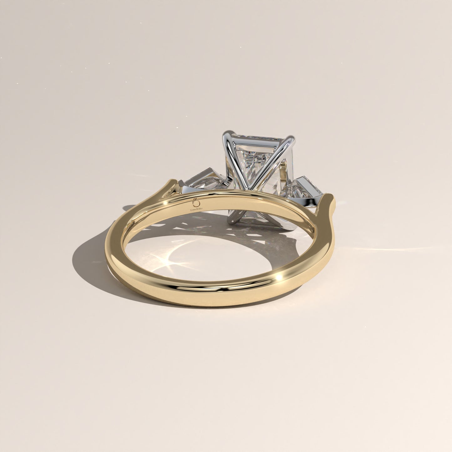 The Three Stone Radiant Engagement Ring
