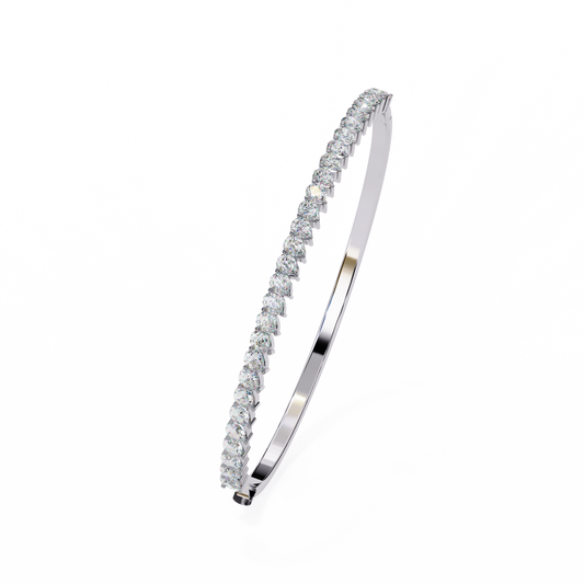 Pear Solitaire Diamond Bracelet