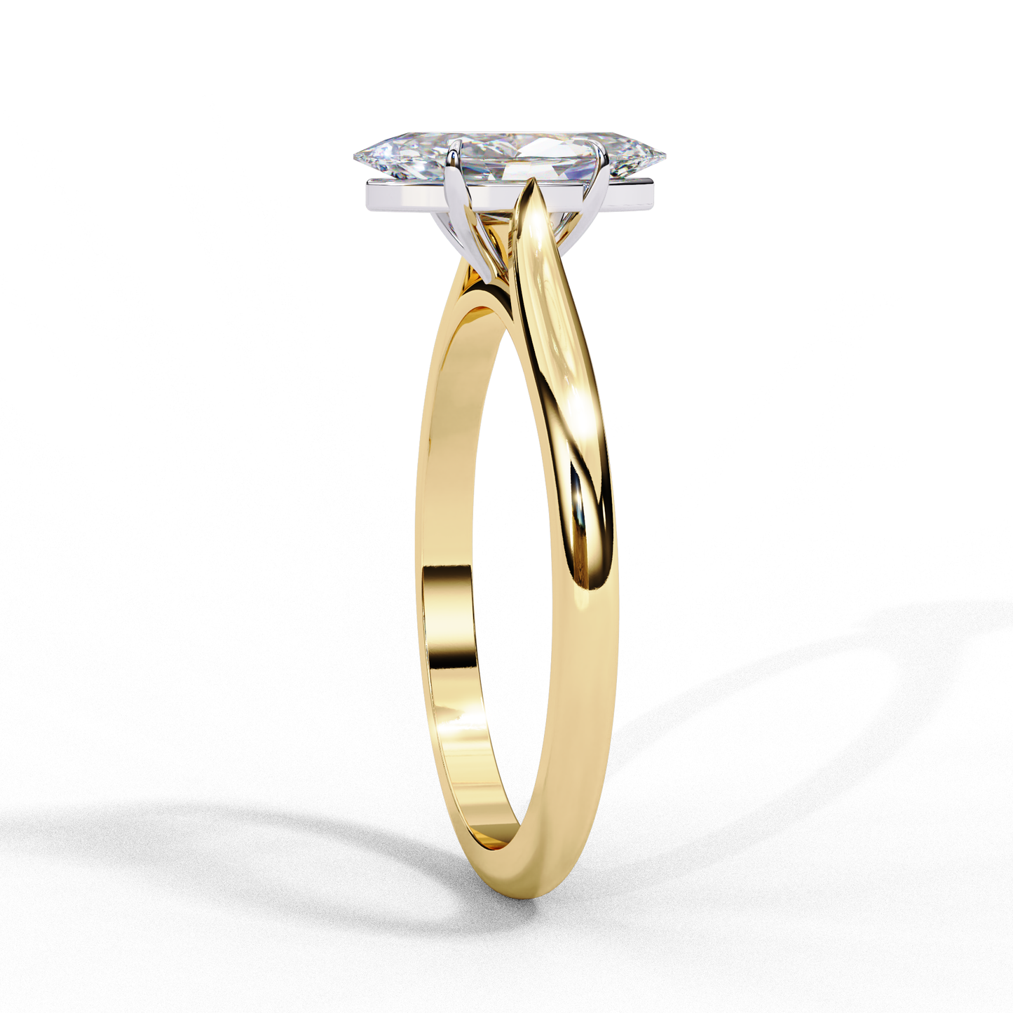 The Cathedral Solitaire Engagement Ring