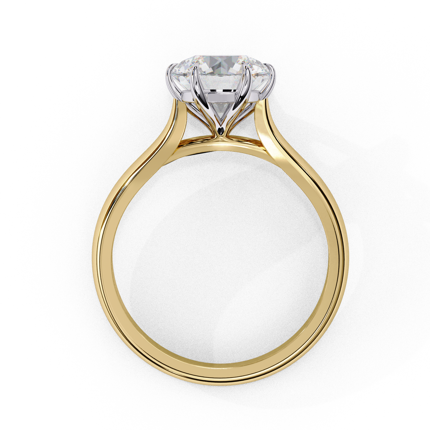The Cathedral Solitaire Engagement Ring