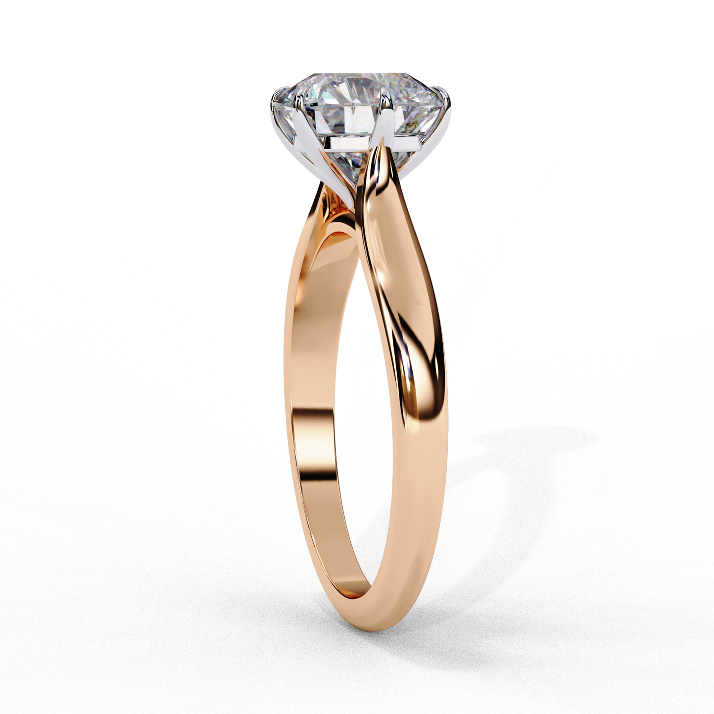 The Cathedral Solitaire Engagement Ring