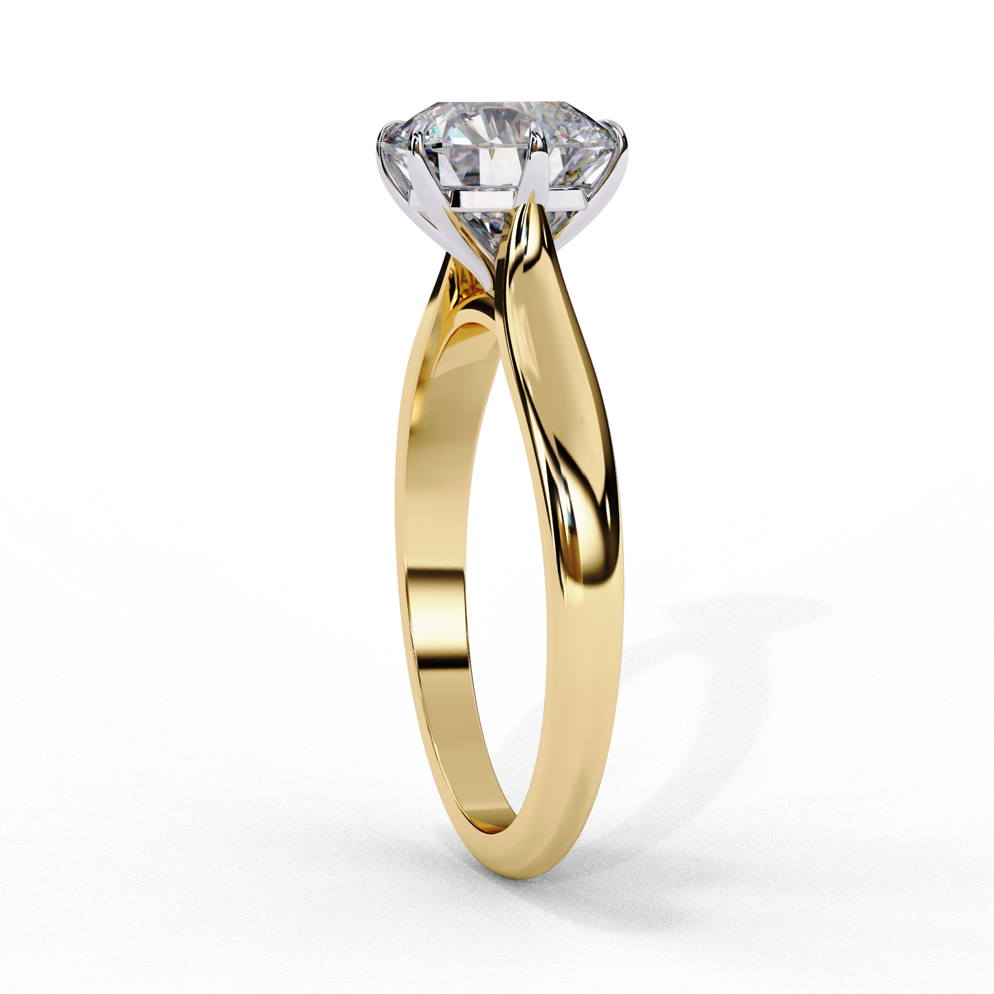The Cathedral Solitaire Engagement Ring