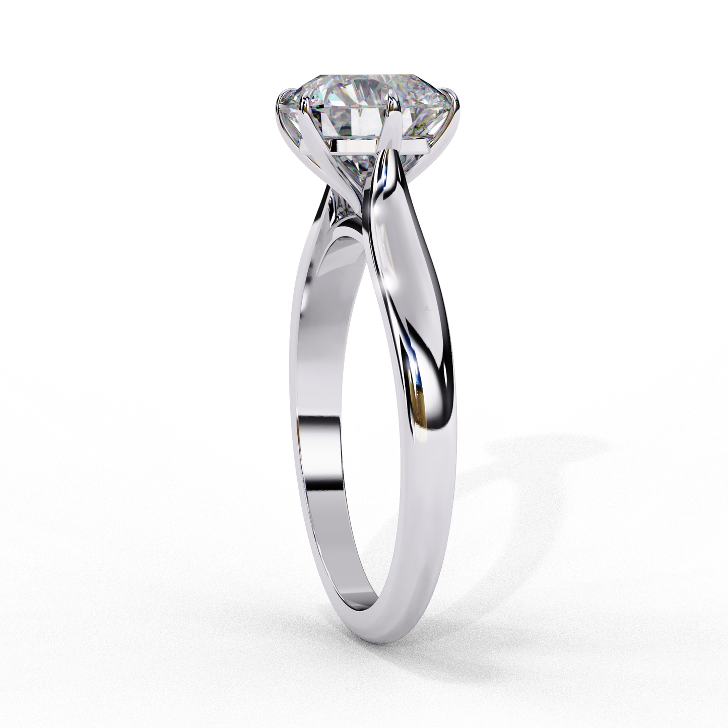 The Cathedral Solitaire Engagement Ring