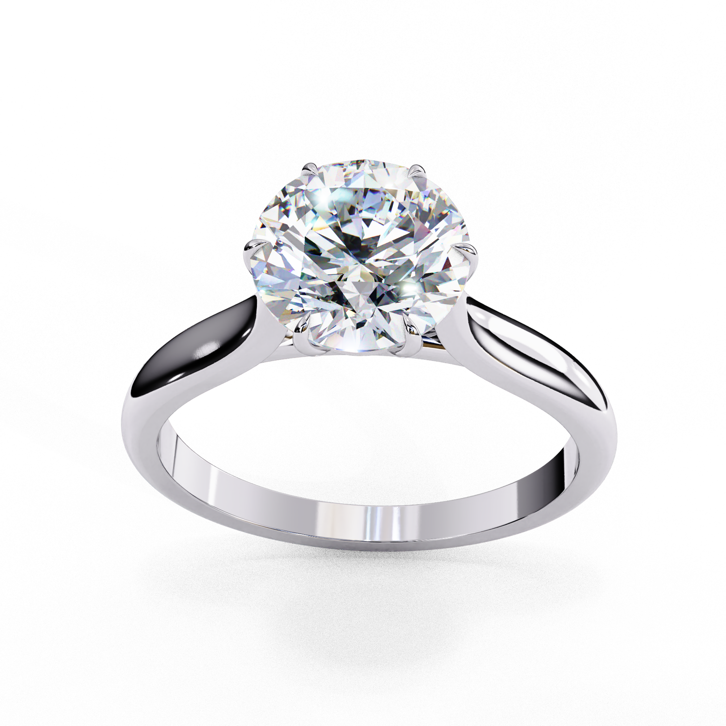 The Cathedral Solitaire Engagement Ring