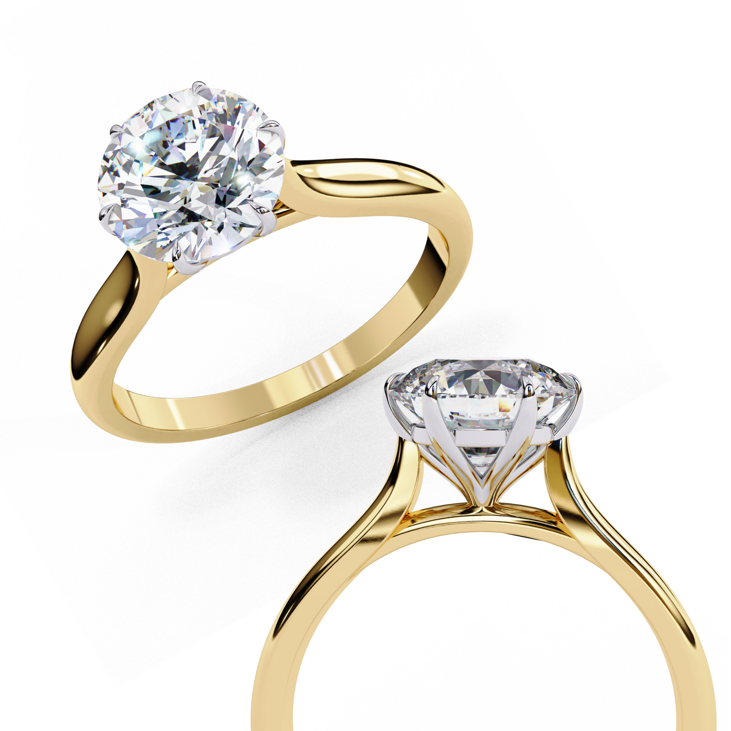 The Cathedral Solitaire Engagement Ring