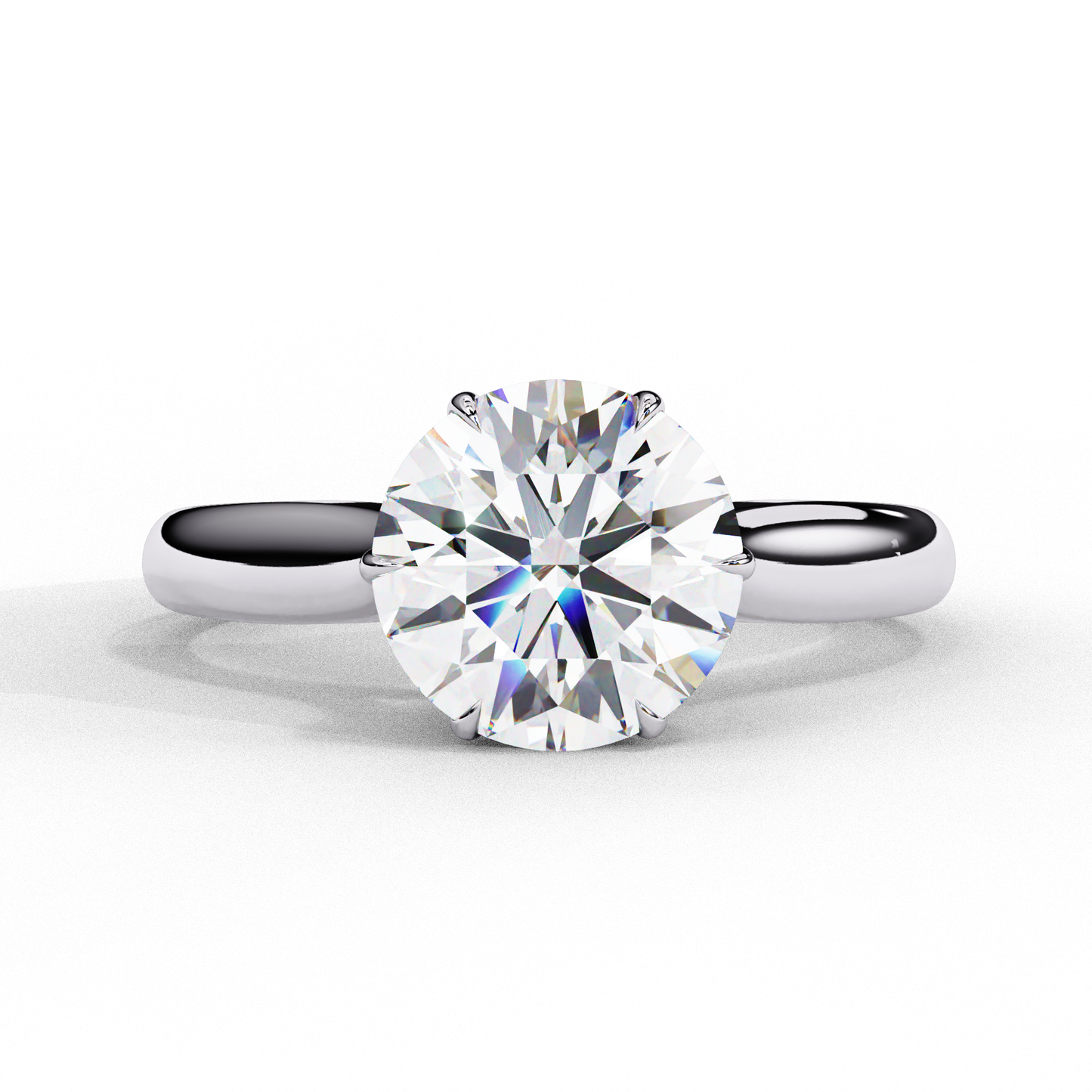 The Cathedral Solitaire Engagement Ring
