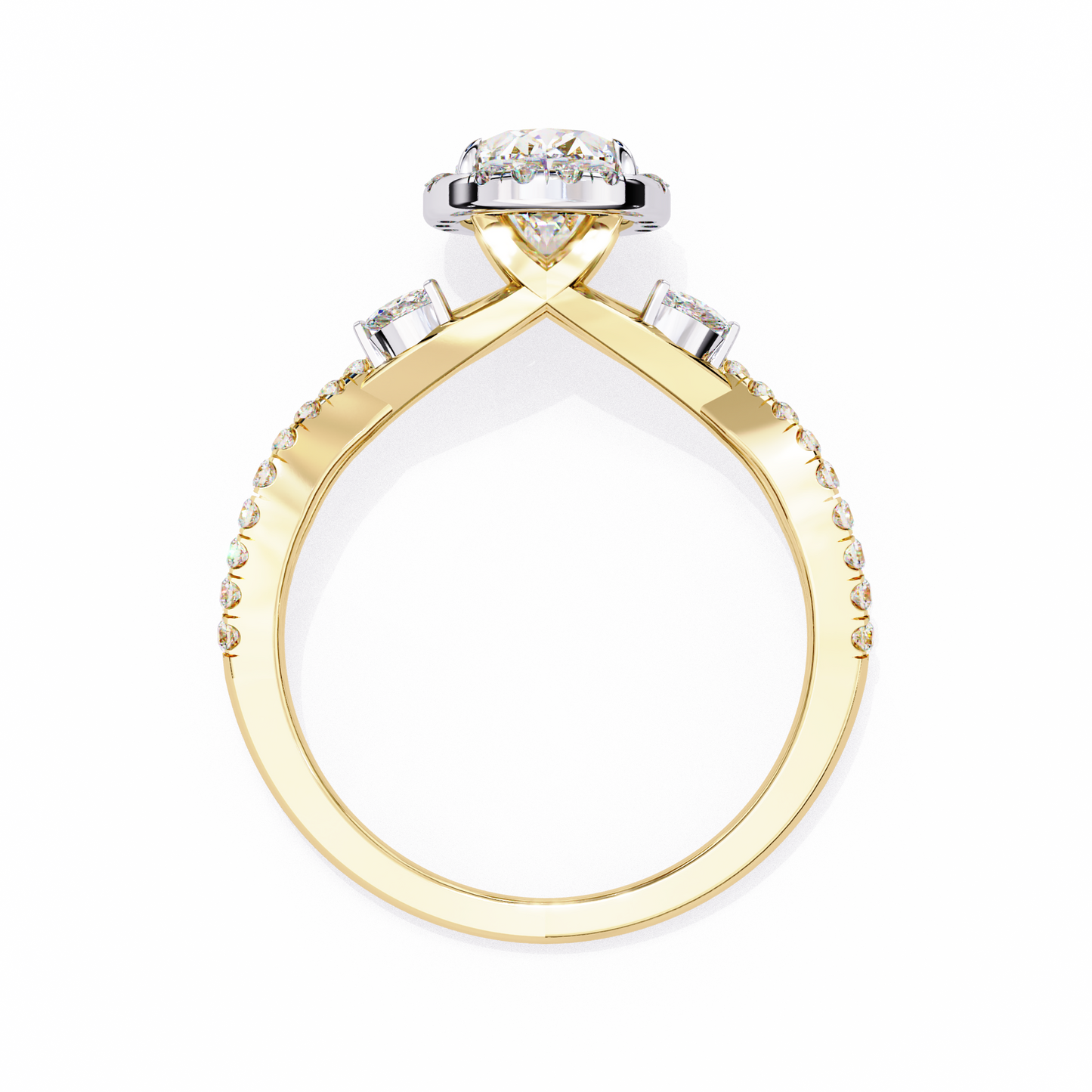 The Twisted Floral Engagement Ring