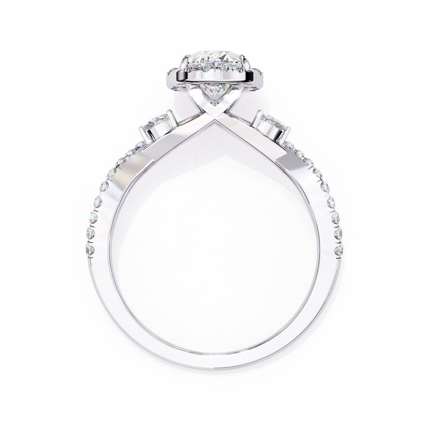 The Twisted Floral Engagement Ring