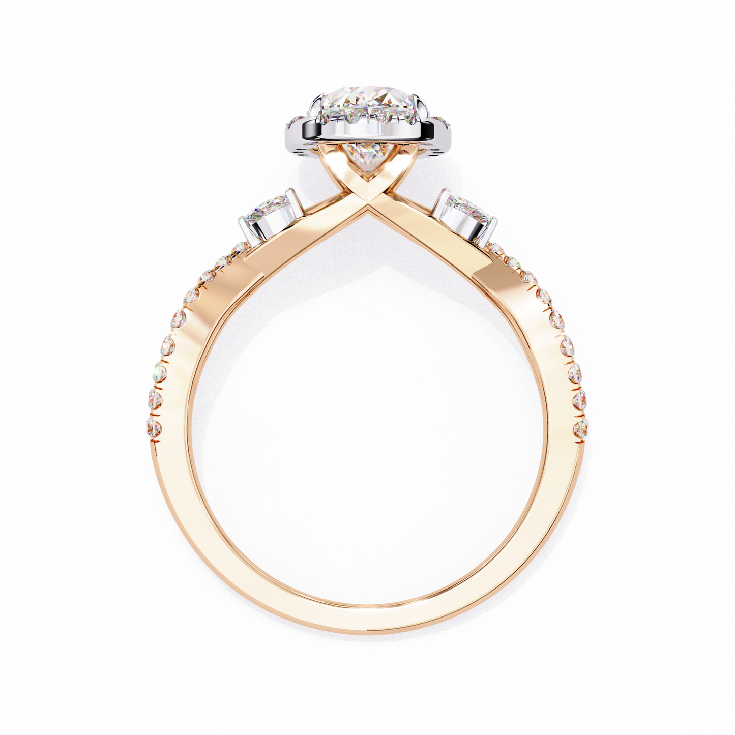 The Twisted Floral Engagement Ring