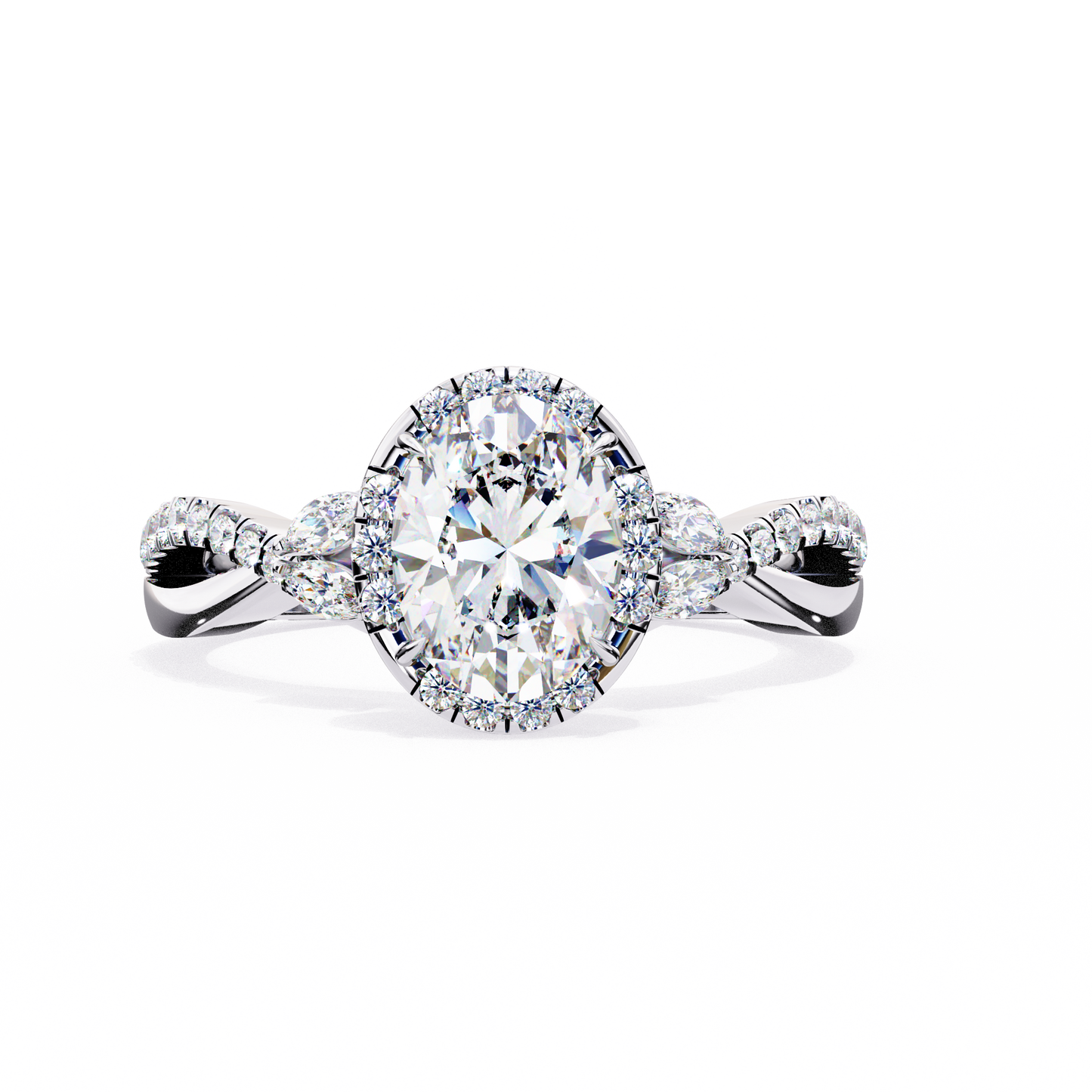 The Twisted Floral Engagement Ring