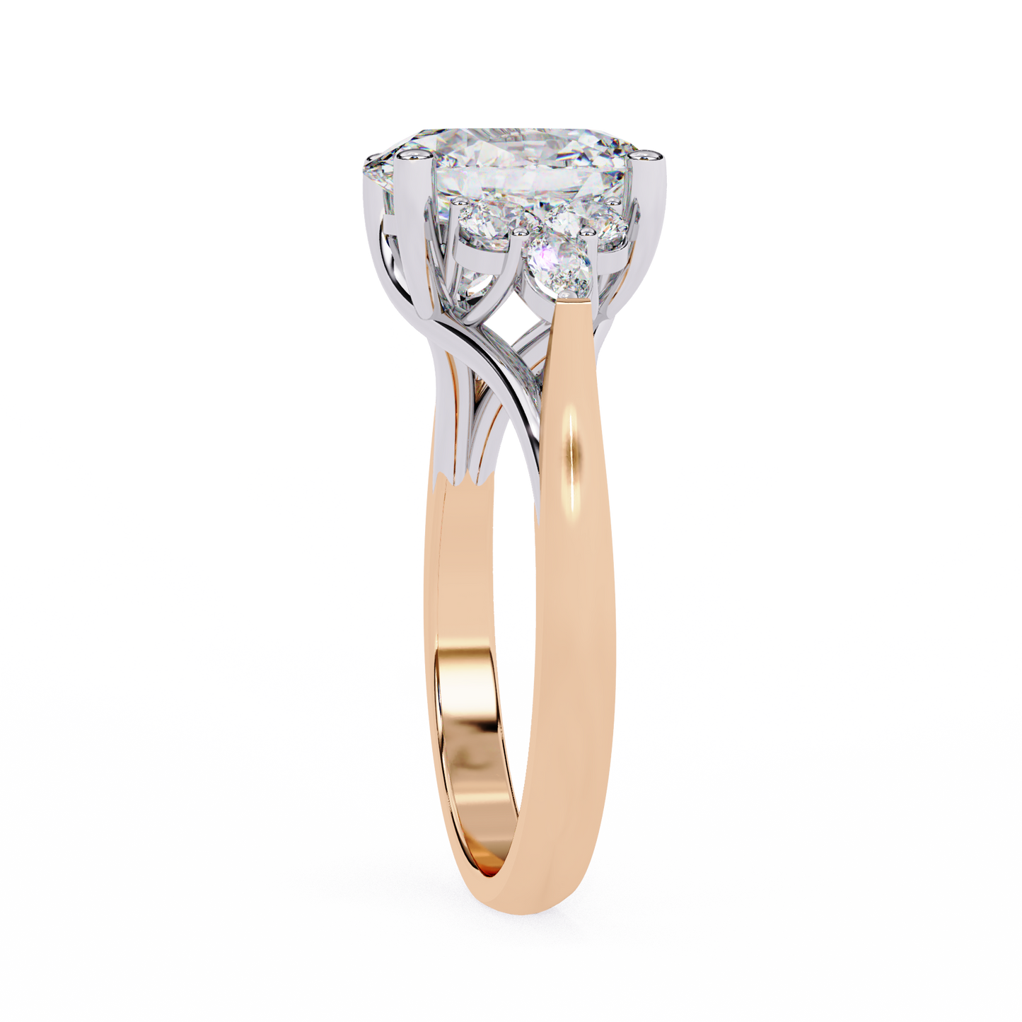 The Oval Cluster Engagement Ring
