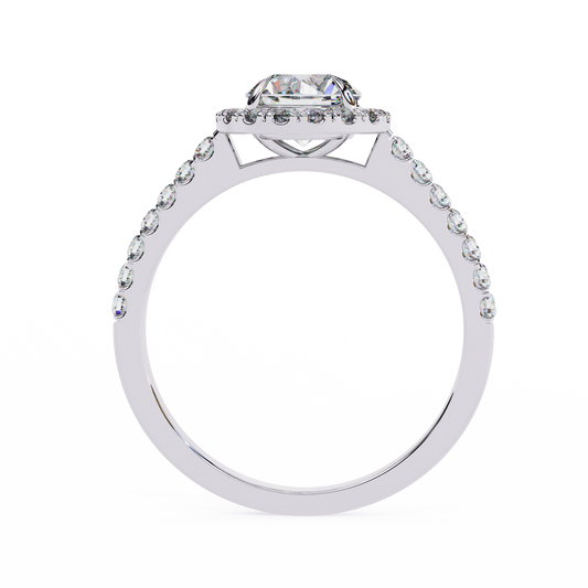 The Floral Cathedral Pavé Engagement Ring