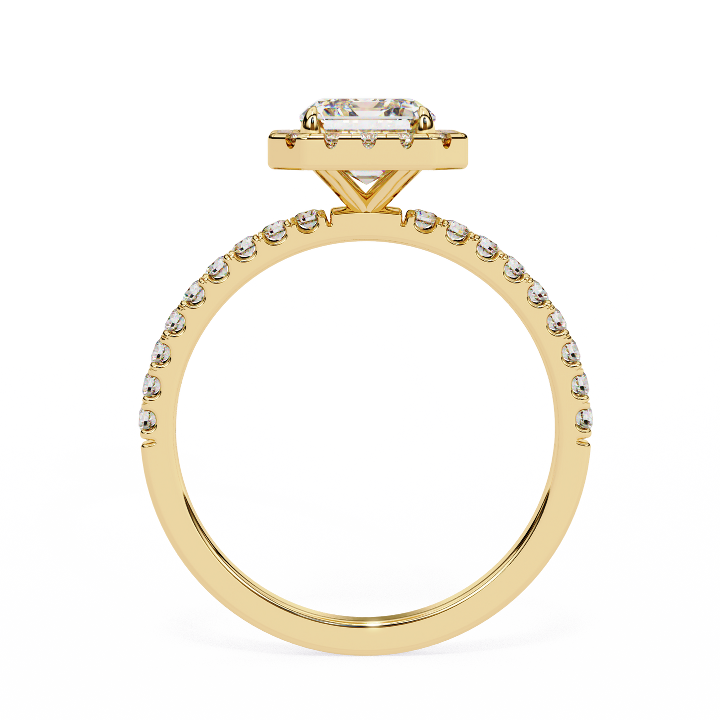 The Halo Pavé Engagement Ring