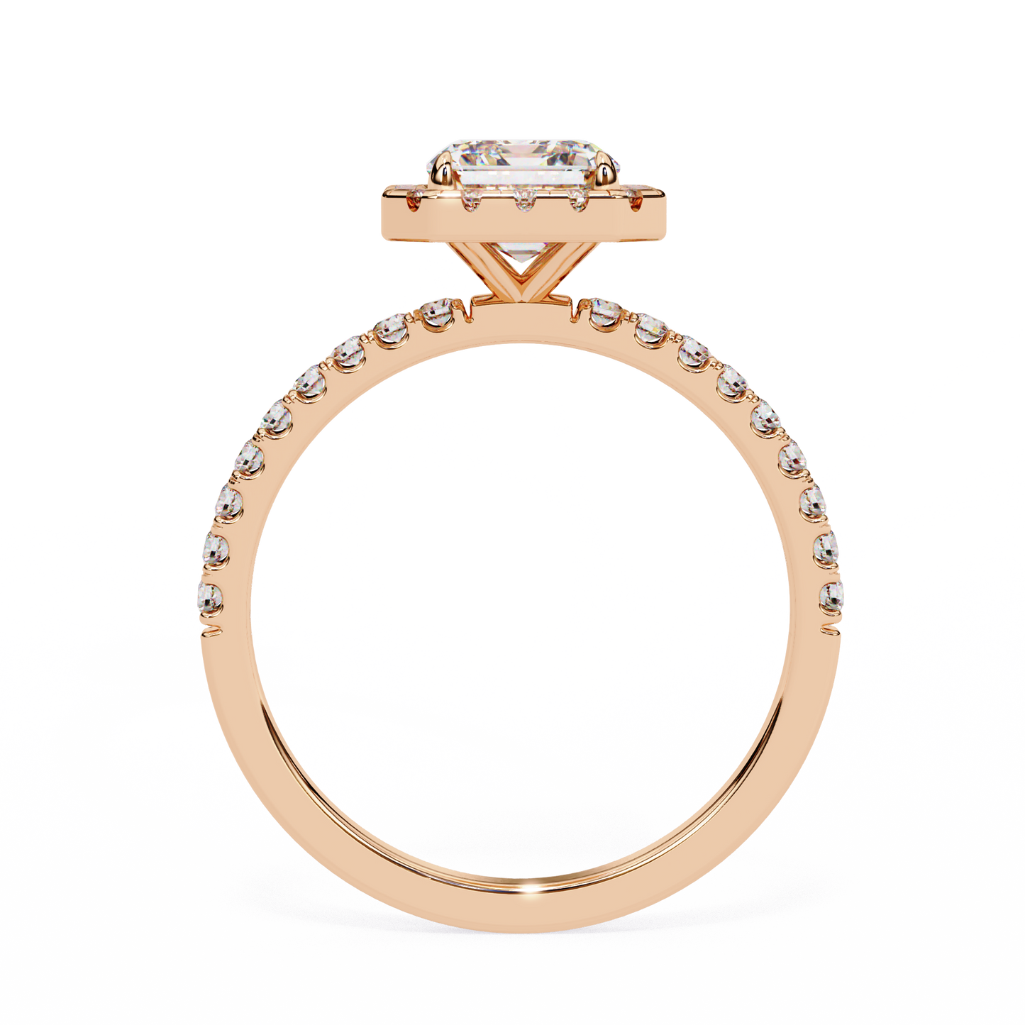 The Halo Pavé Engagement Ring