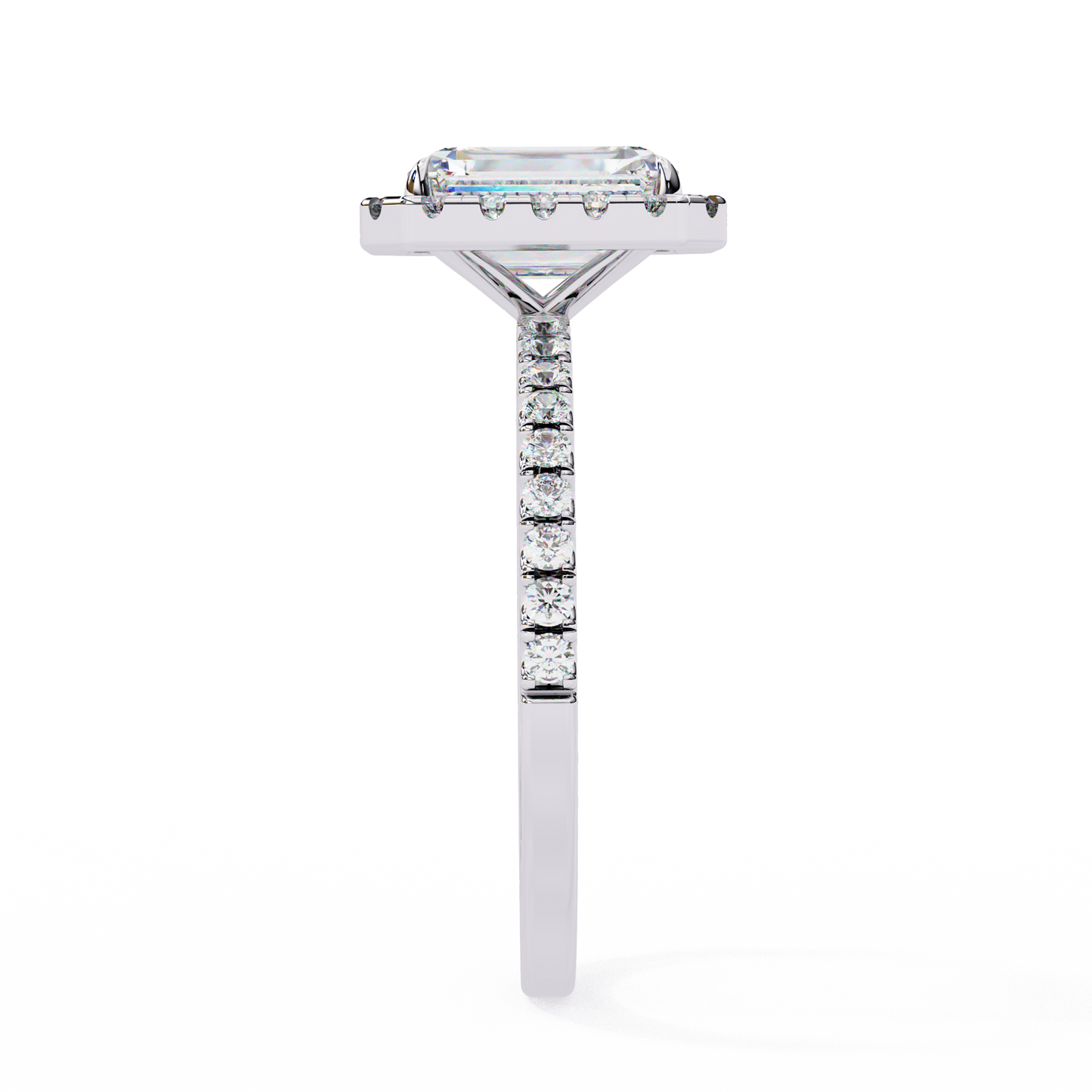 The Halo Pavé Engagement Ring