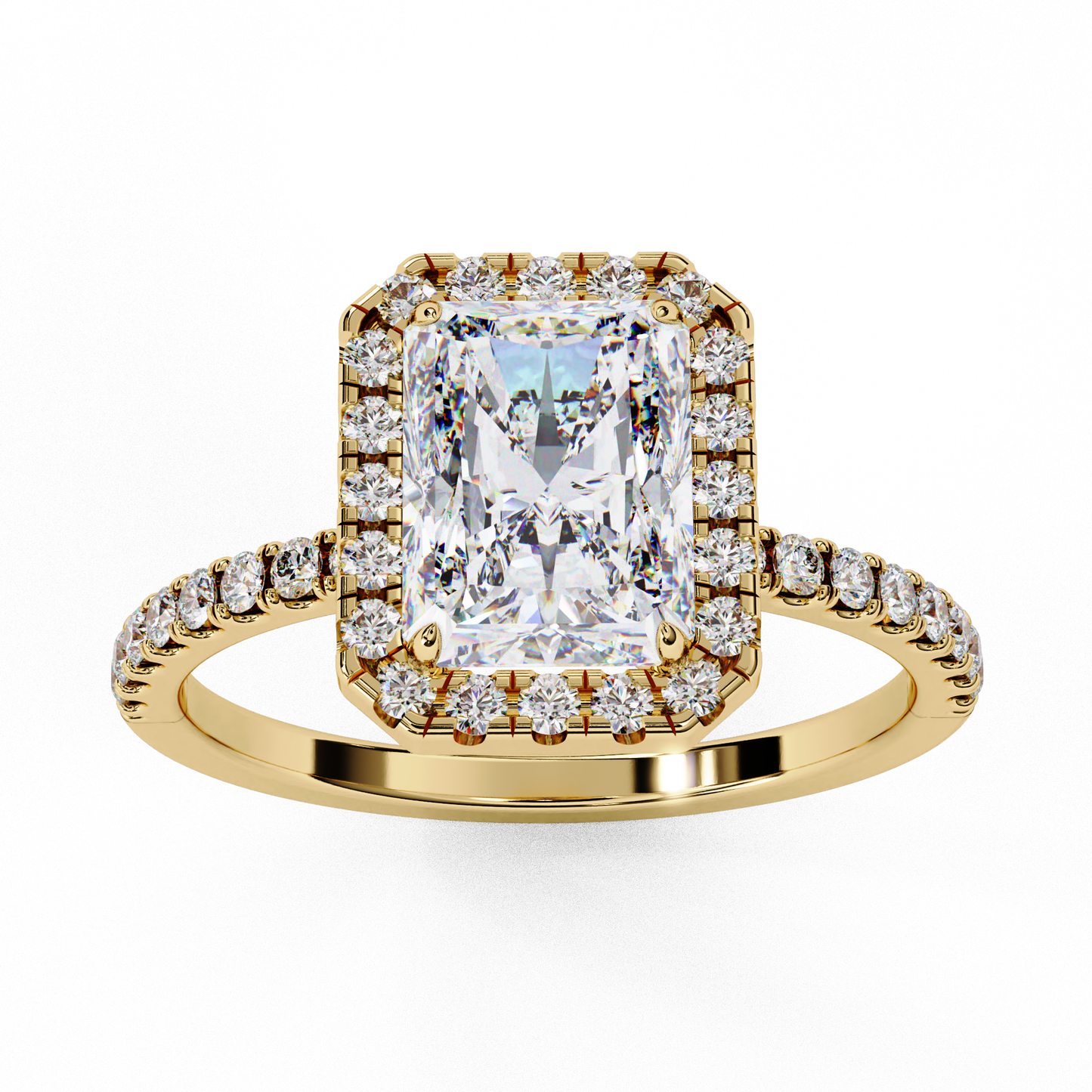 The Halo Pavé Engagement Ring