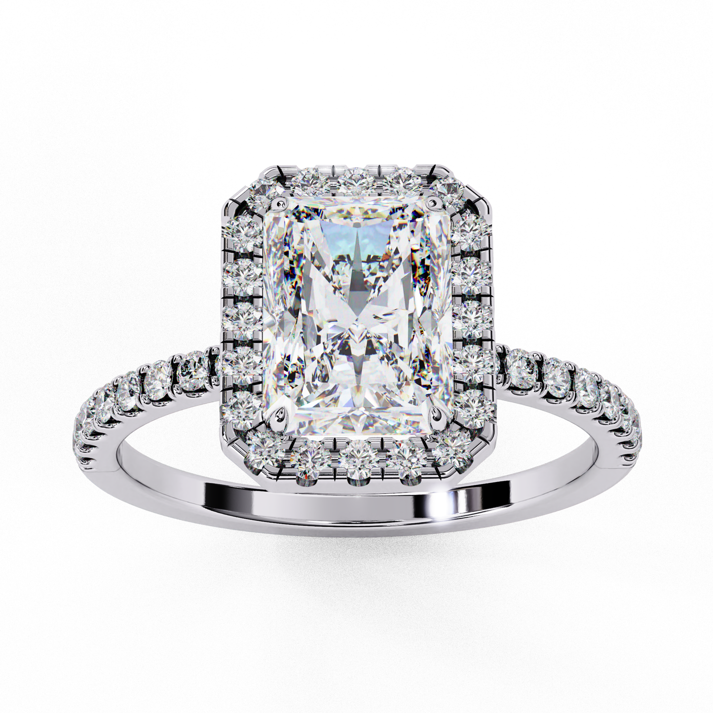 The Halo Pavé Engagement Ring