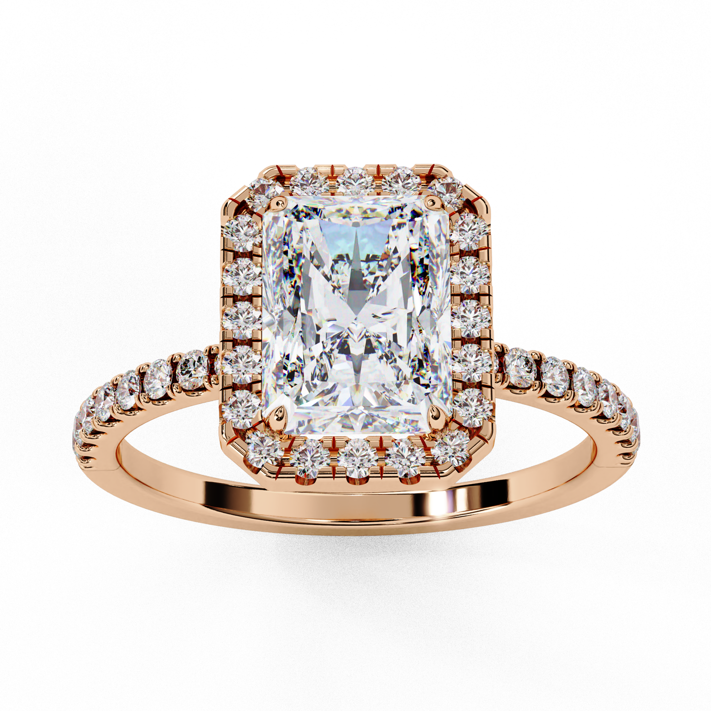 The Halo Pavé Engagement Ring