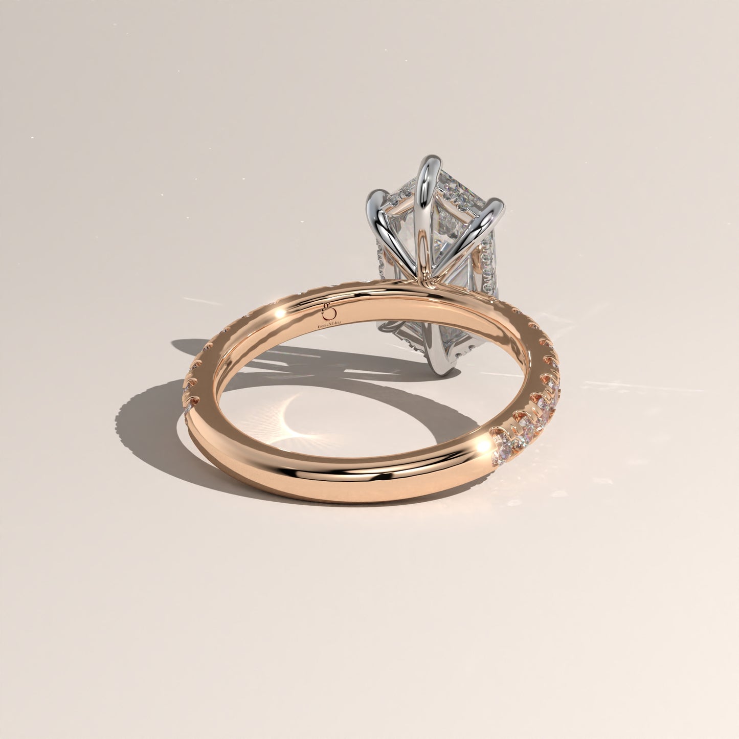 The Solitaire Elongated Hexagon Engagement Ring