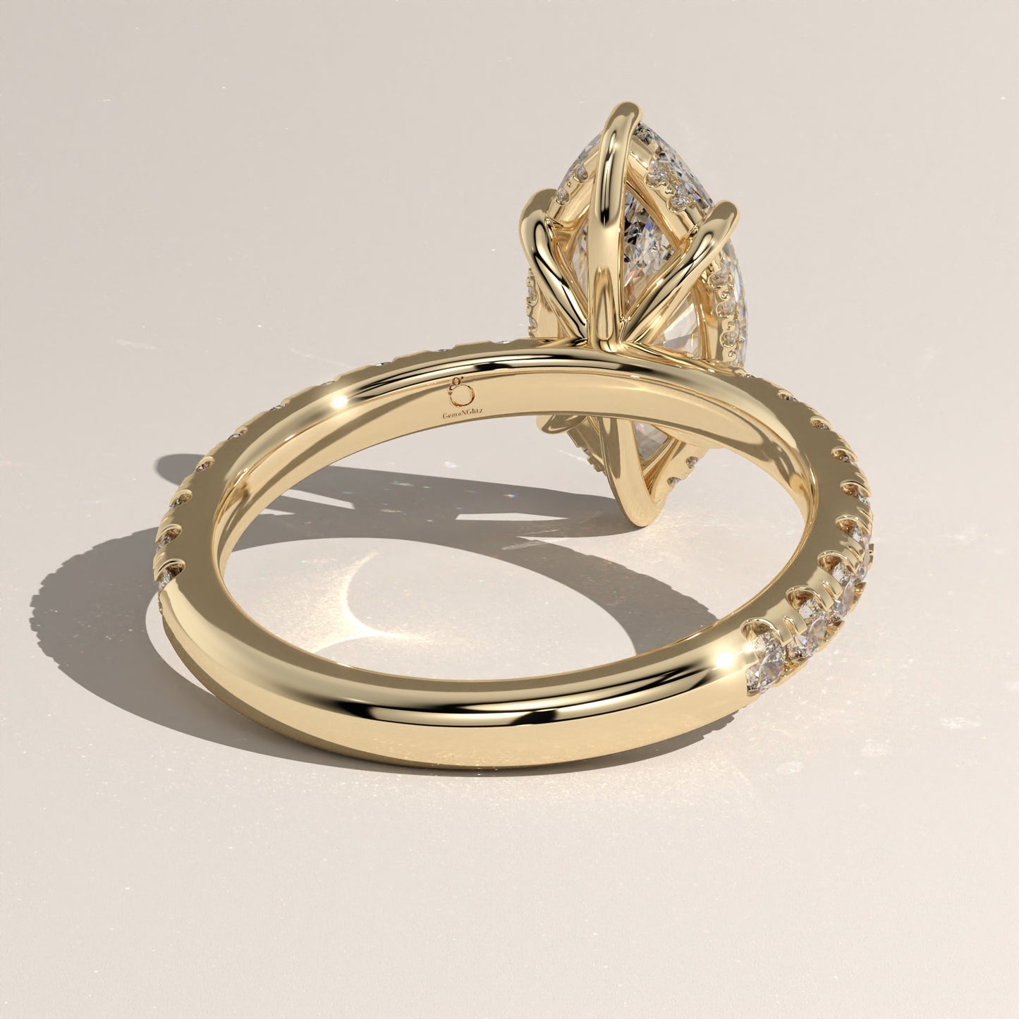 The Solitaire Marquise Engagement Ring