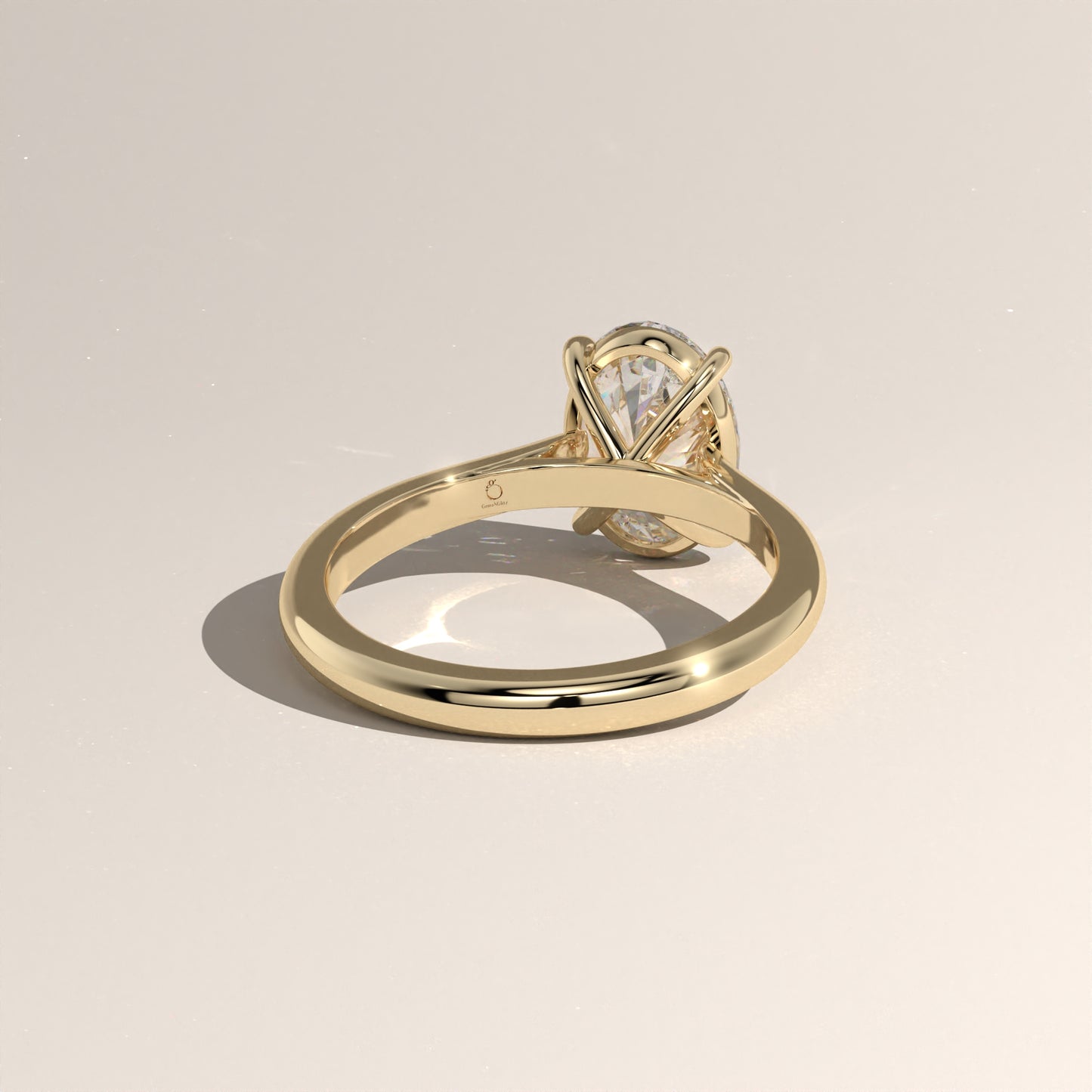 The Cathedral Oval Engagement Ring