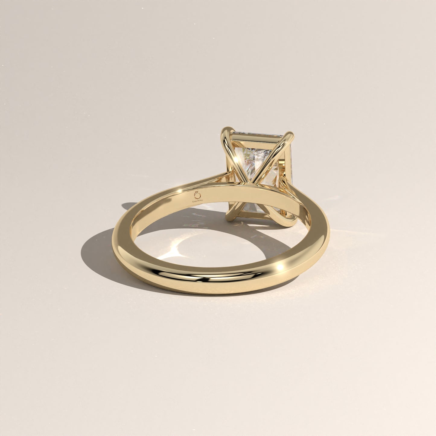 The Cathedral Radiant Engagement Ring