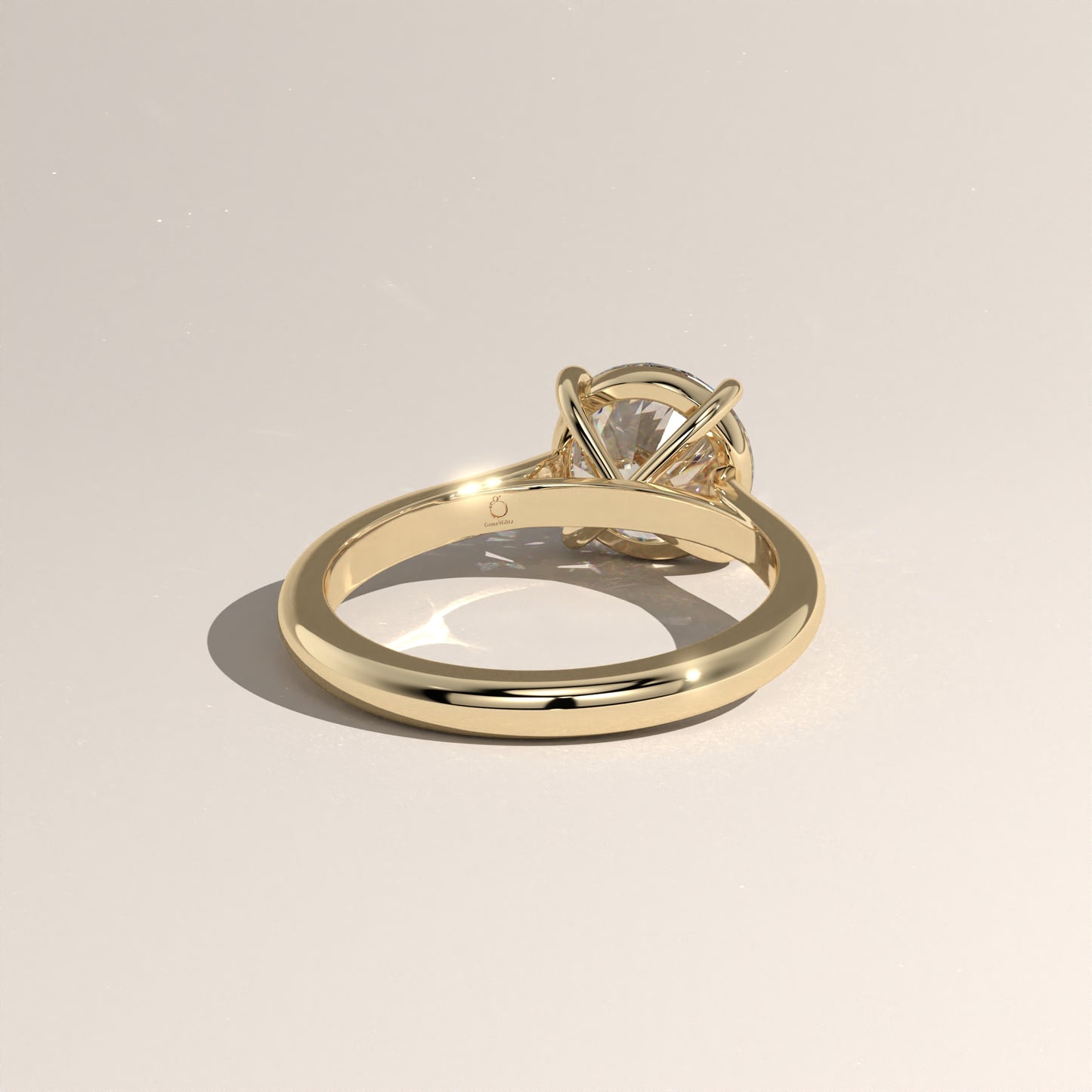 The Cathedral Round Engagement Ring