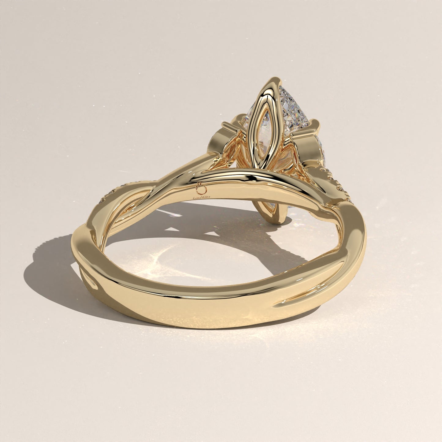 The Twisted Classic Pear Engagement Ring