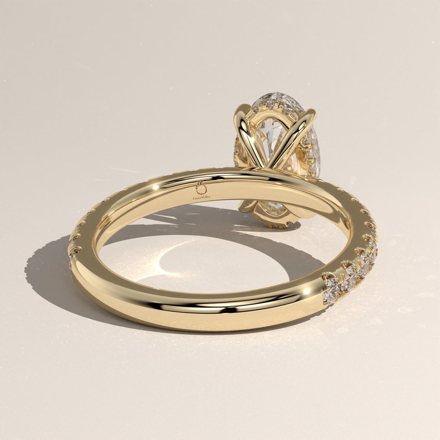 The Solitaire Moval Engagement Ring