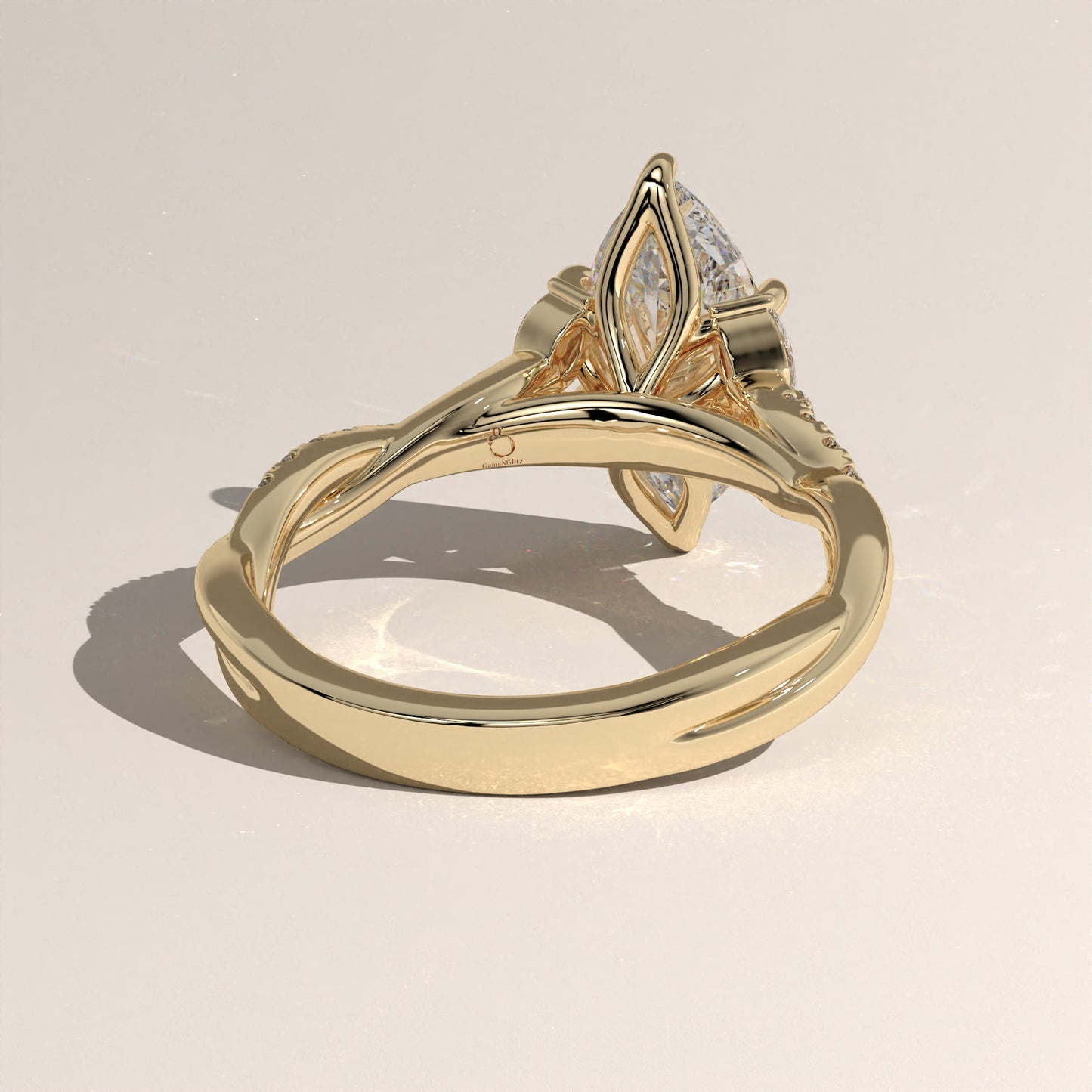 The Twisted Classic Marquise Engagement Ring