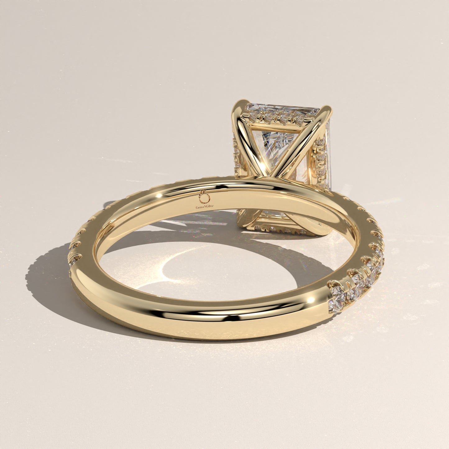 The Solitaire Radiant Engagement Ring