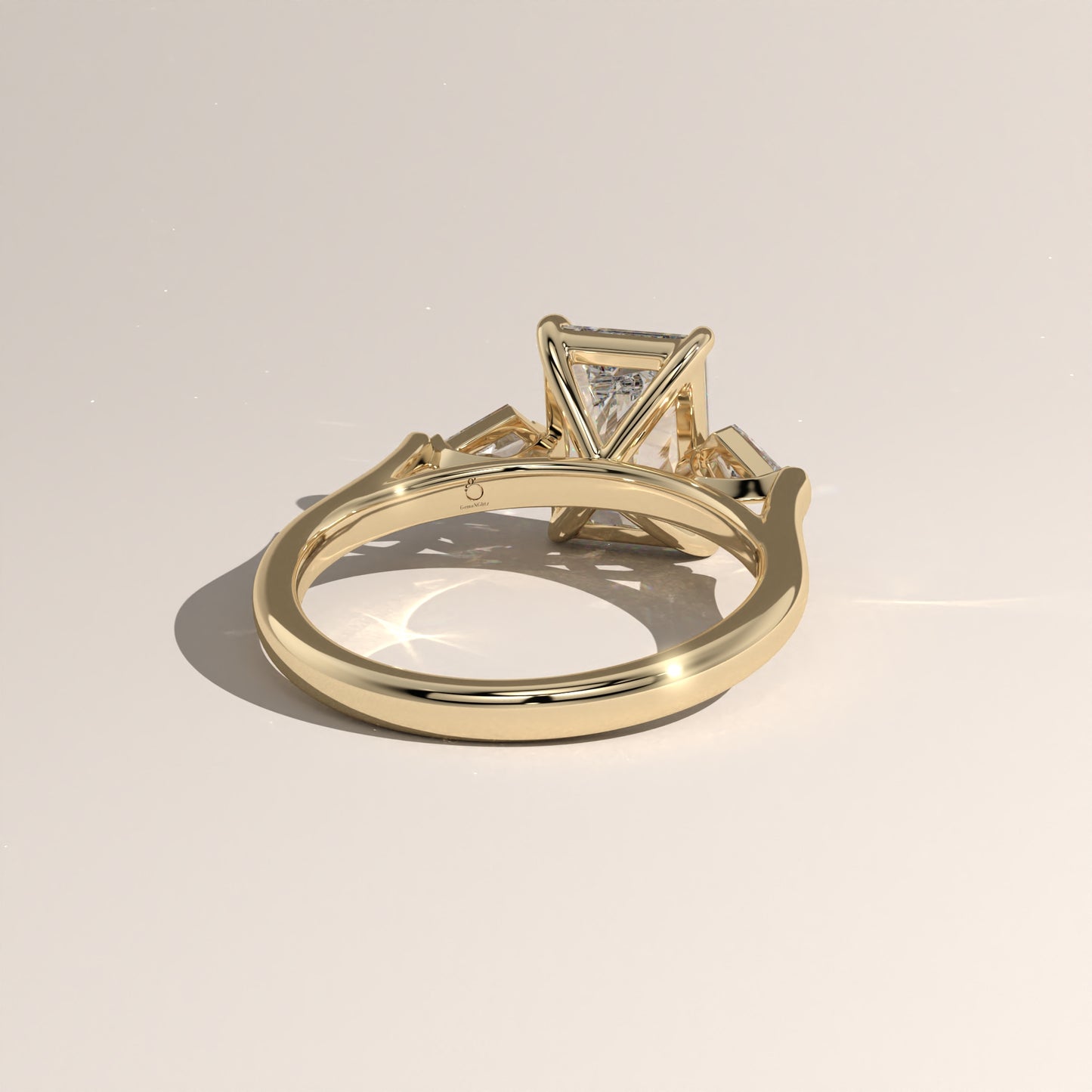 The Three Stone Radiant Engagement Ring