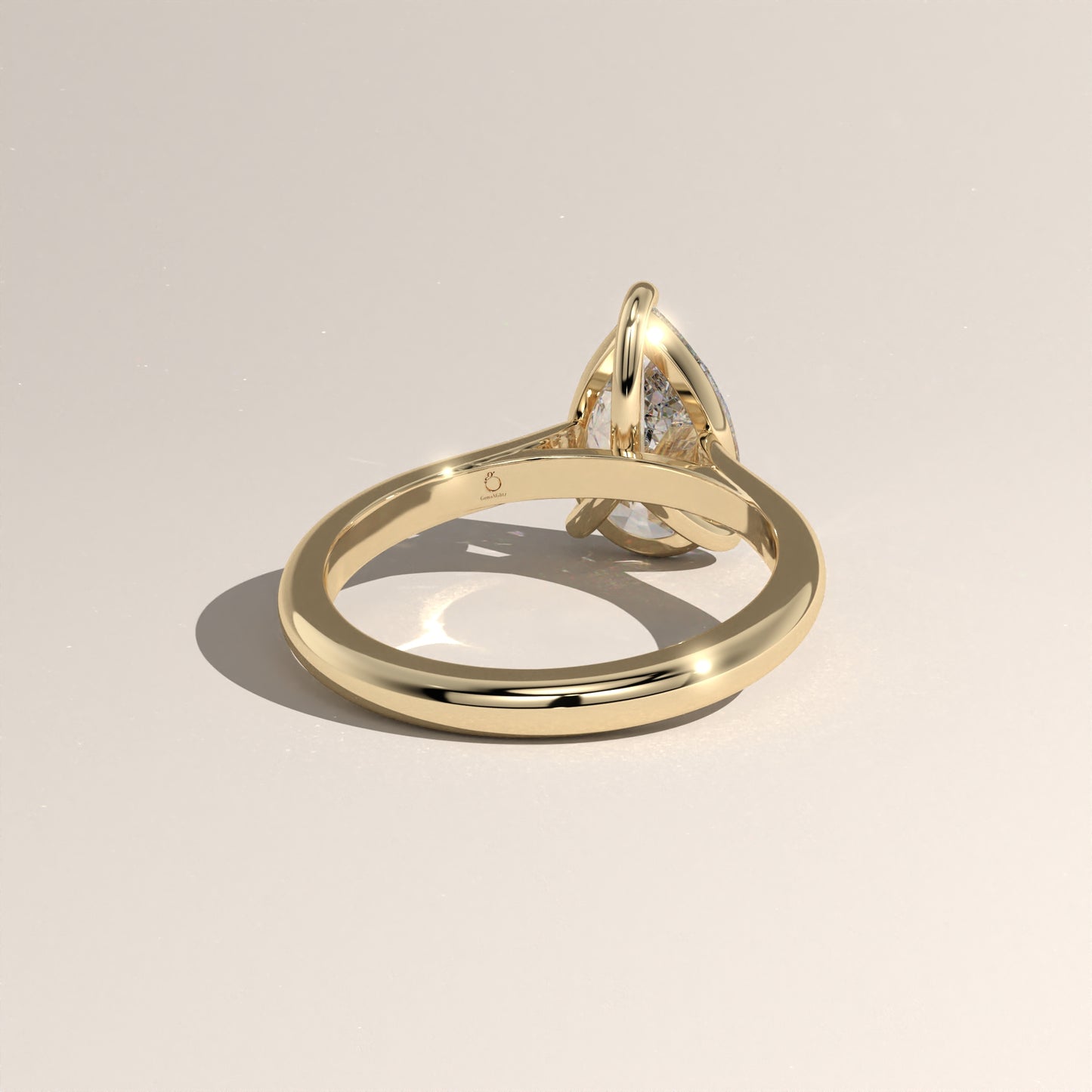 The Cathedral Pear Engagement Ring