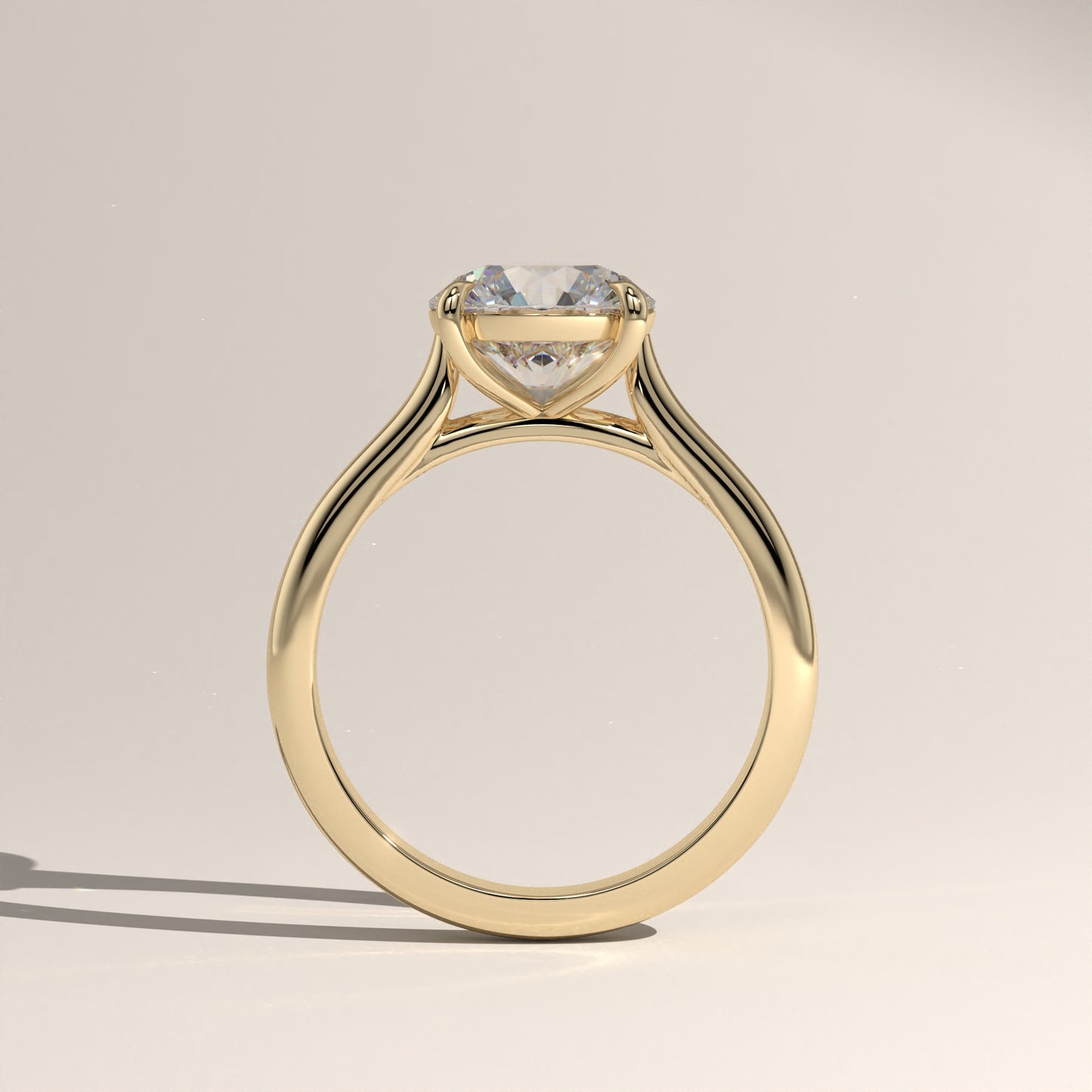 The Cathedral Round Engagement Ring