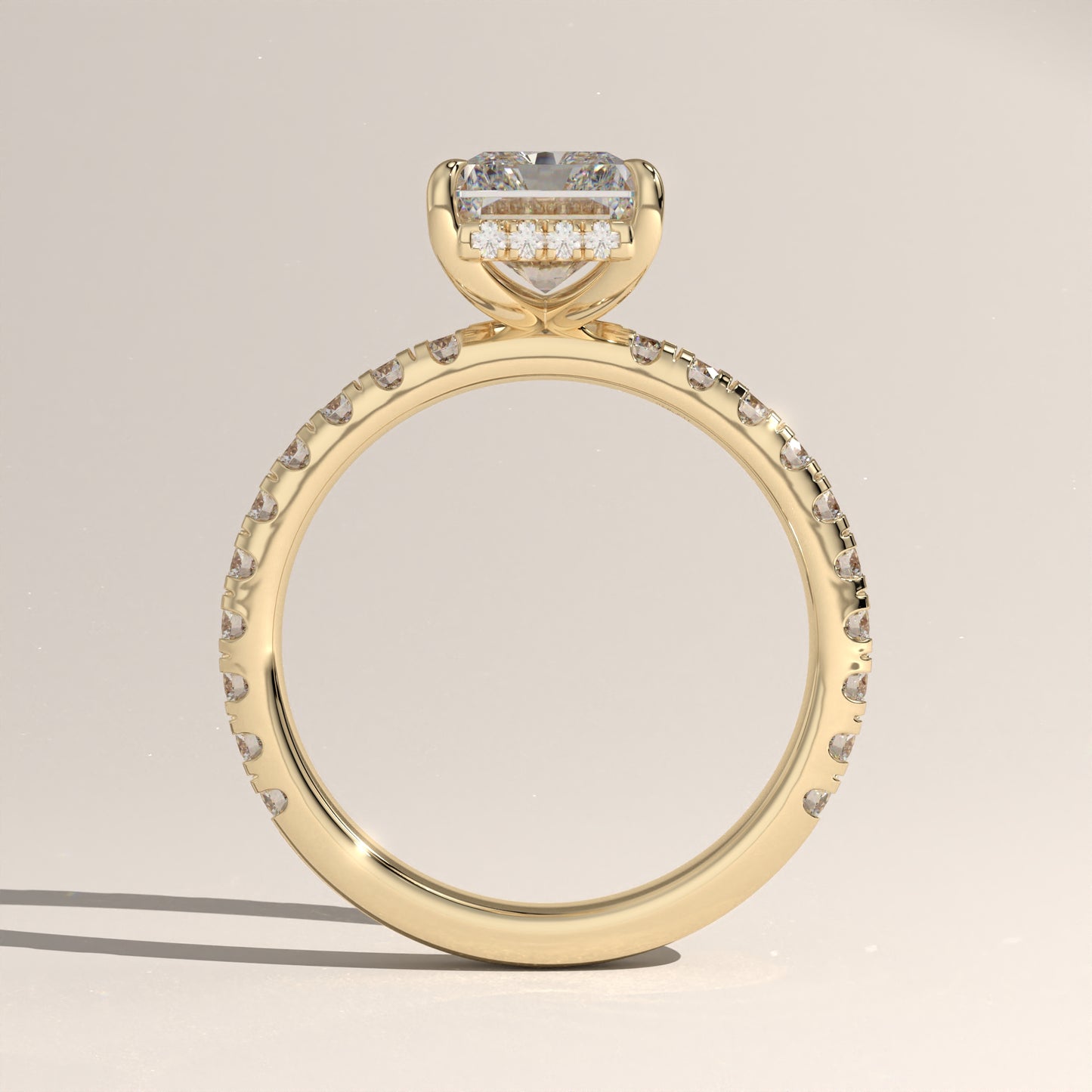The Solitaire Radiant Engagement Ring